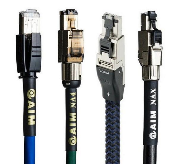 Audiophile Ethernet und LAN Netzwerkkabel von Aim und Audioquest
