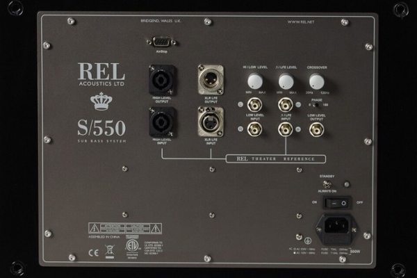 rel s550 anschlüsse